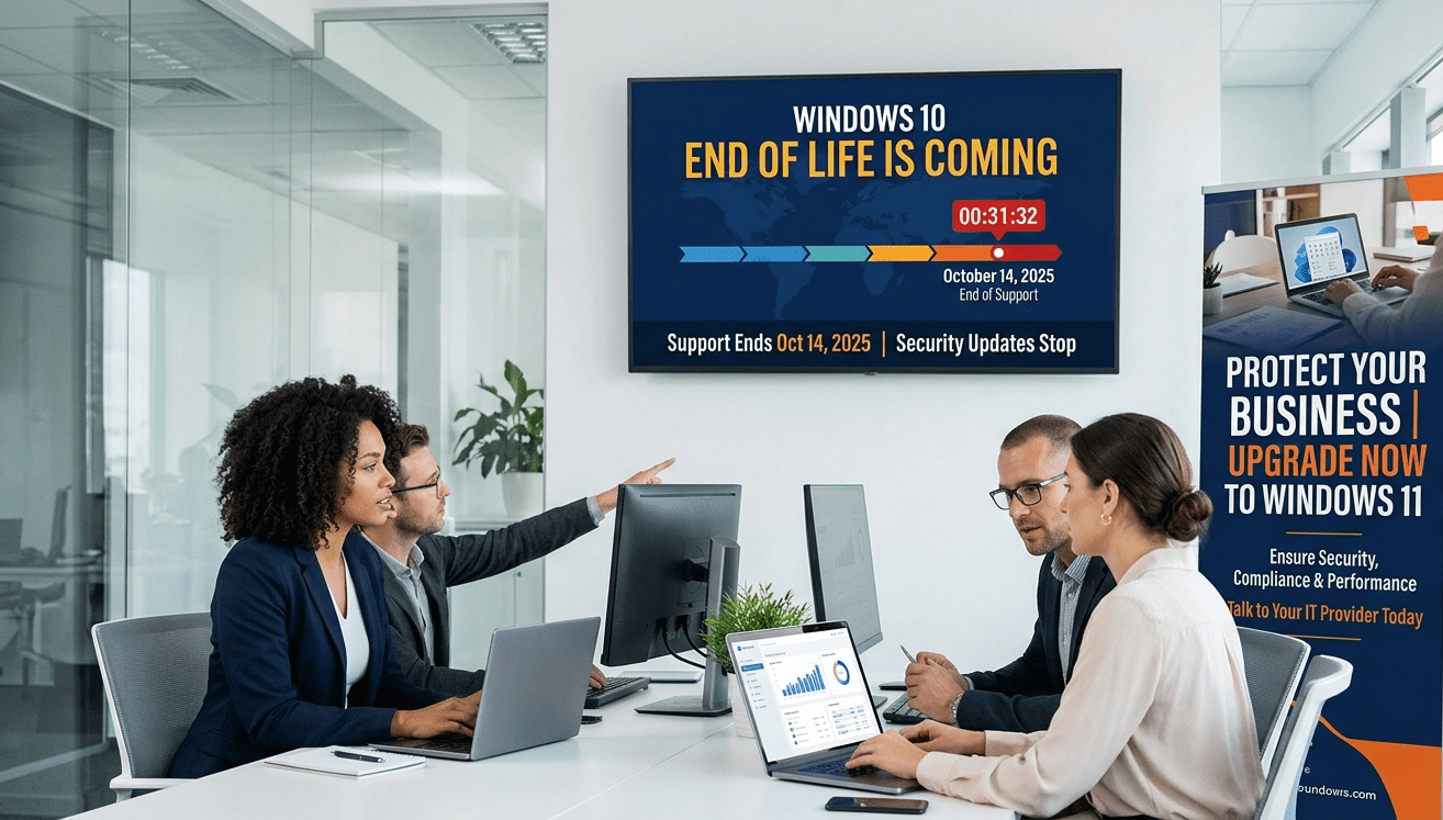 Windows 10 End of Life Is Coming – Let’s Upgrade Now To Protect Your Business